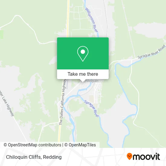 Chiloquin Cliffs map