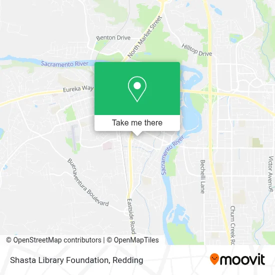 Shasta Library Foundation map