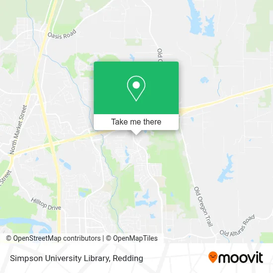 Simpson University Library map