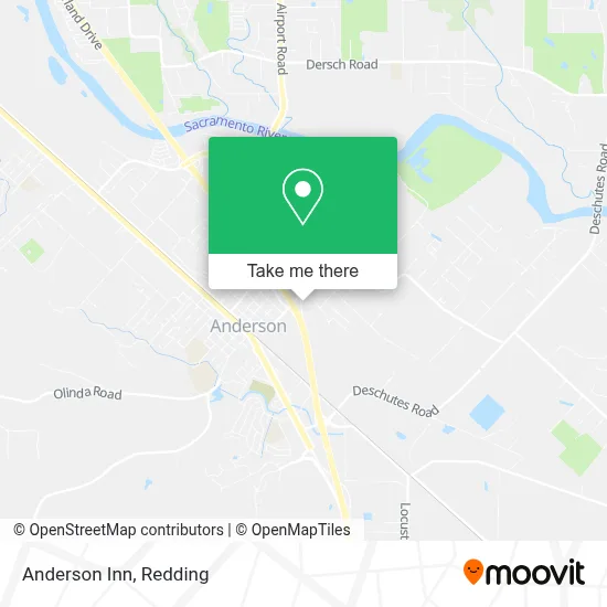 Anderson Inn map