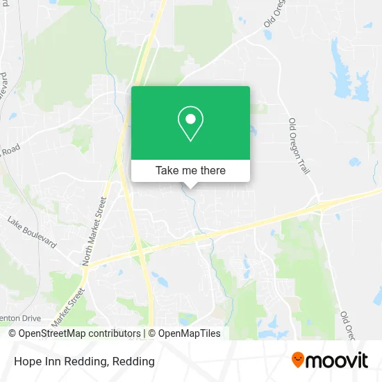 Hope Inn Redding map