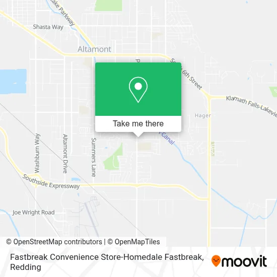 Fastbreak Convenience Store-Homedale Fastbreak map