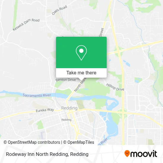 Rodeway Inn North Redding map