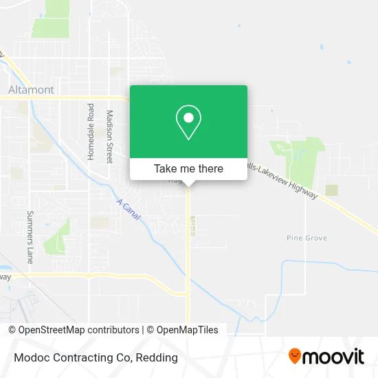Modoc Contracting Co map