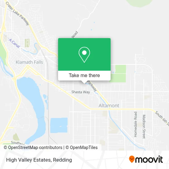 High Valley Estates map