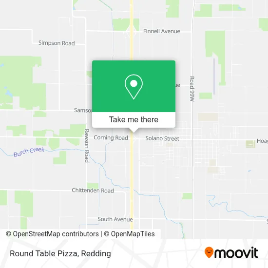 Round Table Pizza map