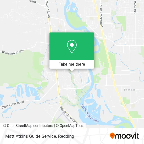 Matt Atkins Guide Service map