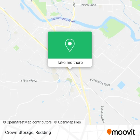 Crown Storage map