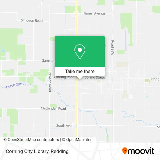 Corning City Library map