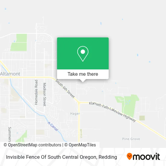 Invisible Fence Of South Central Oregon map
