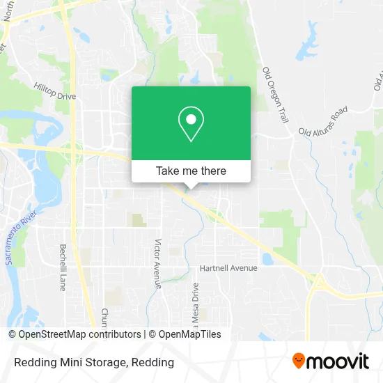 Redding Mini Storage map