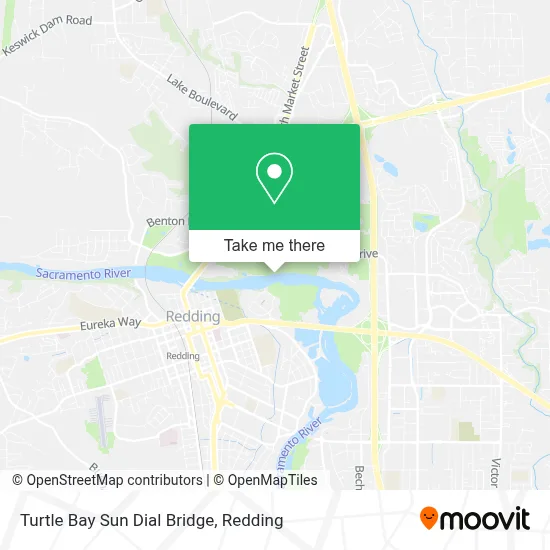 Turtle Bay Sun Dial Bridge map