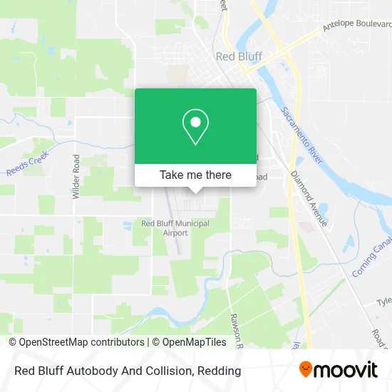 Red Bluff Autobody And Collision map