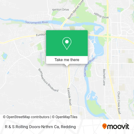 R & S Rolling Doors-Nrthrn Ca map
