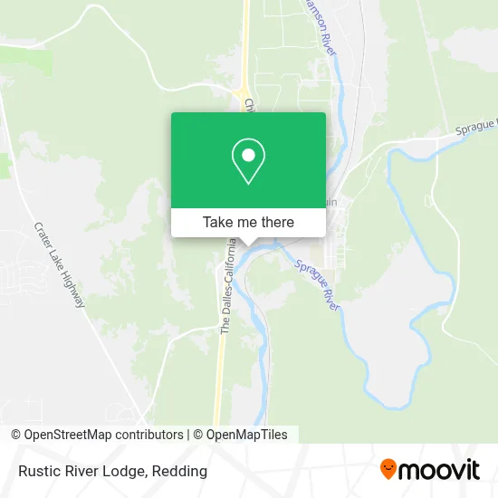 Rustic River Lodge map