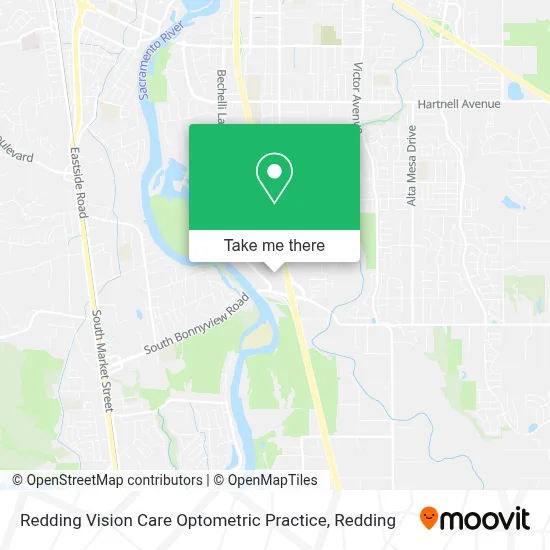 Redding Vision Care Optometric Practice map