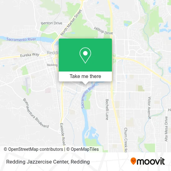 Redding Jazzercise Center map