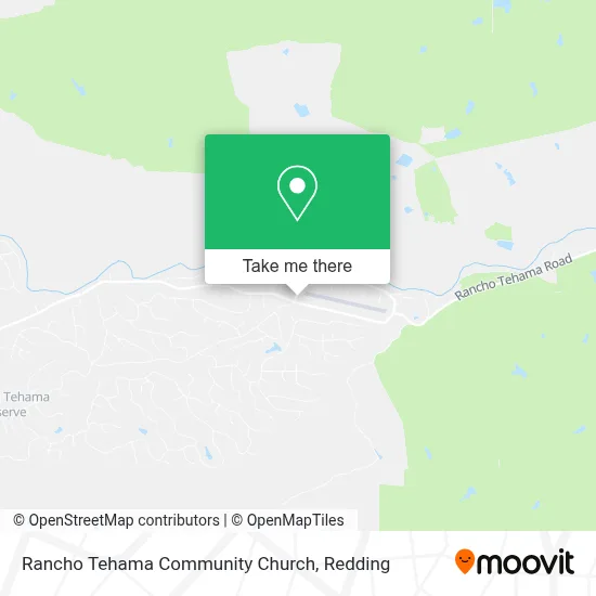 Rancho Tehama Community Church map