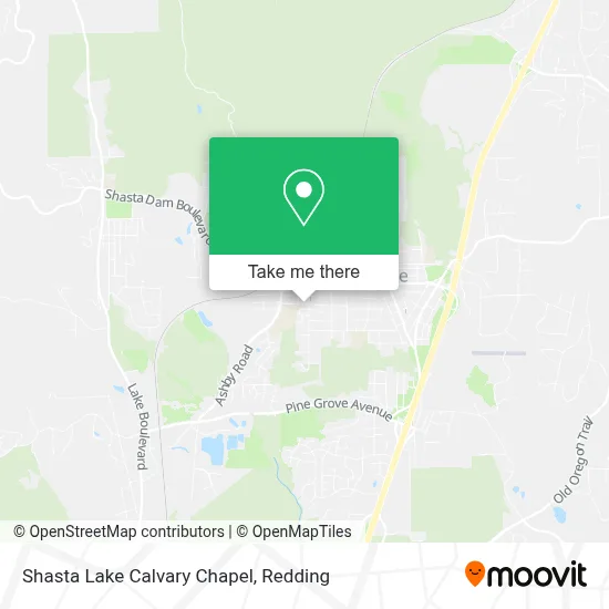 Shasta Lake Calvary Chapel map
