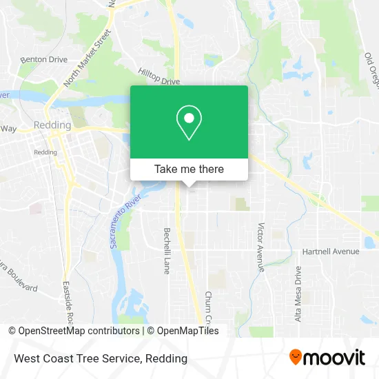 West Coast Tree Service map