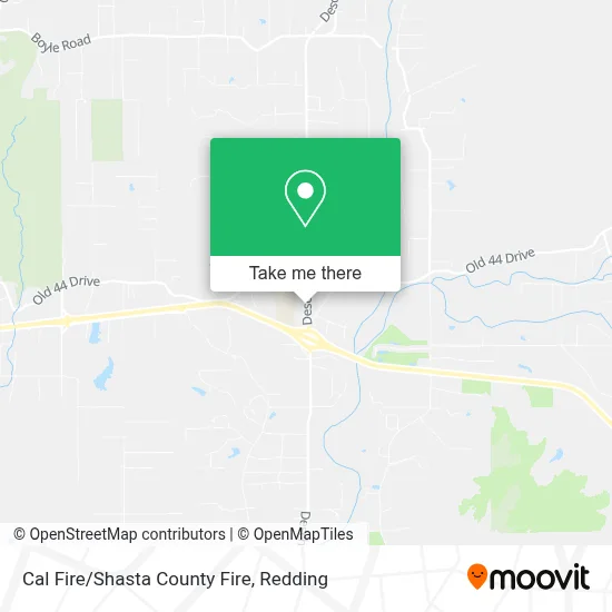 Cal Fire/Shasta County Fire map