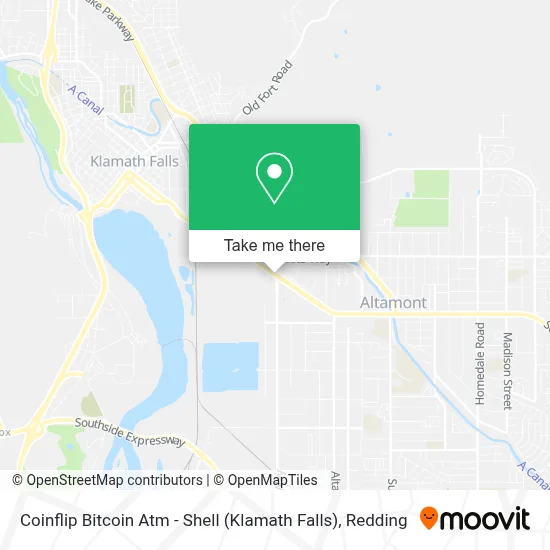 Coinflip Bitcoin Atm - Shell (Klamath Falls) map