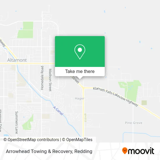 Arrowhead Towing & Recovery map