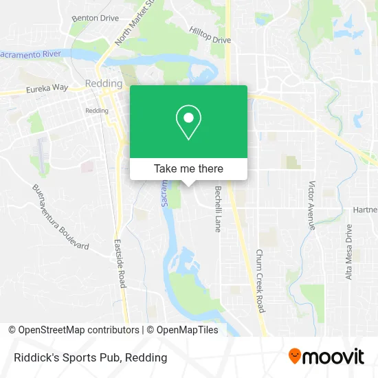 Riddick's Sports Pub map