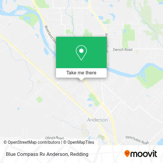 Blue Compass Rv Anderson map