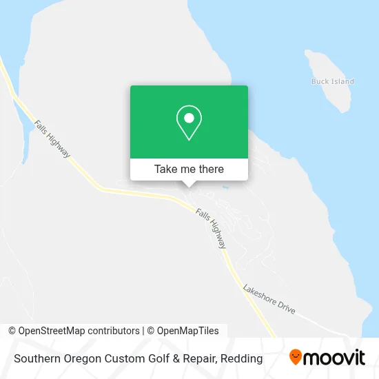Southern Oregon Custom Golf & Repair map