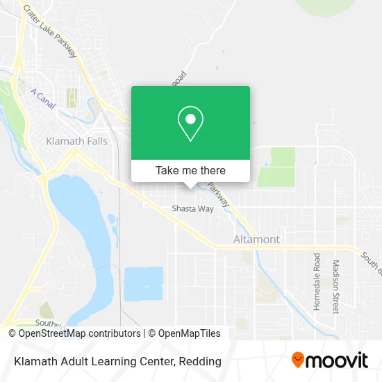 Klamath Adult Learning Center map