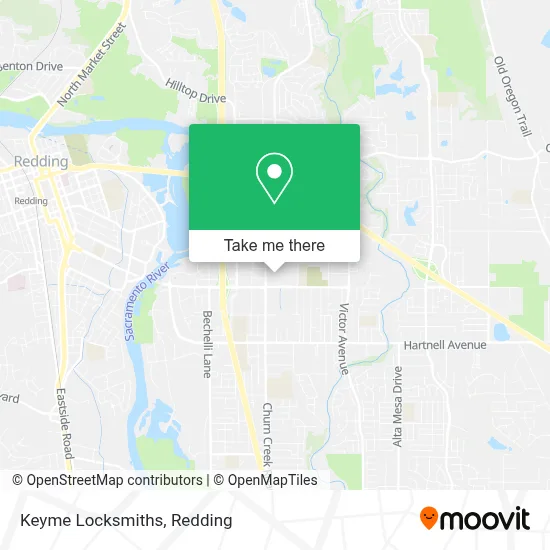 Keyme Locksmiths map