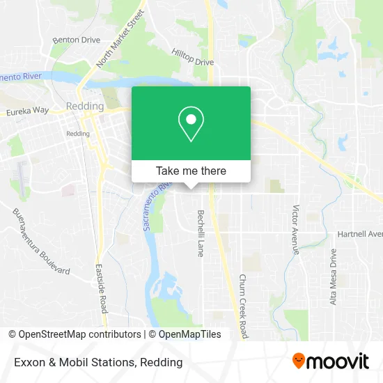 Exxon & Mobil Stations map