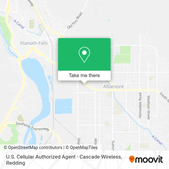 U.S. Cellular Authorized Agent - Cascade Wireless map