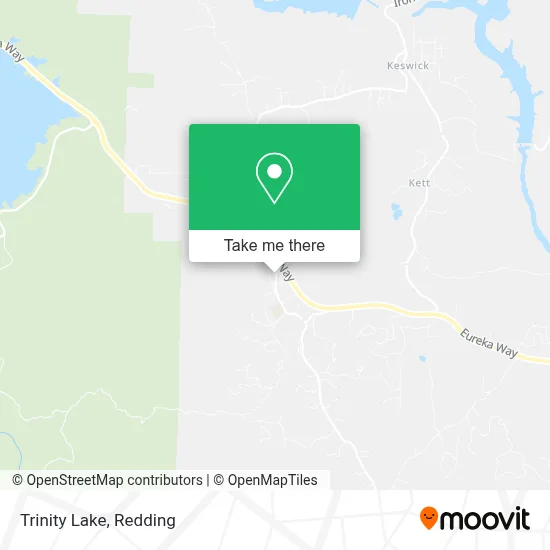 Trinity Lake map