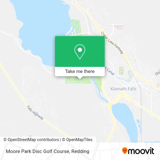 Moore Park Disc Golf Course map