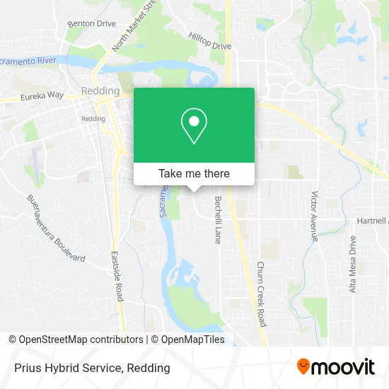 Prius Hybrid Service map