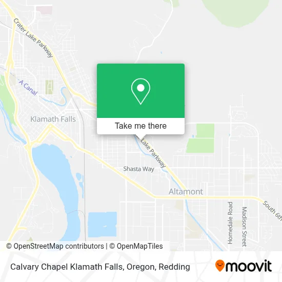 Calvary Chapel Klamath Falls, Oregon map