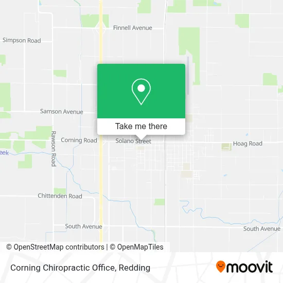 Corning Chiropractic Office map