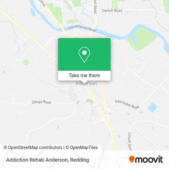 Addiction Rehab Anderson map