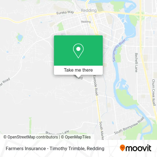 Farmers Insurance - Timothy Trimble map