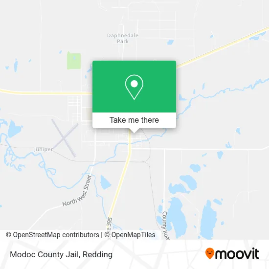 Modoc County Jail map