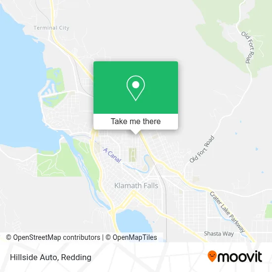 Hillside Auto map