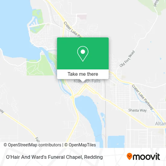 O'Hair And Ward's Funeral Chapel map