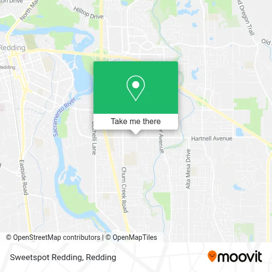 Sweetspot Redding map
