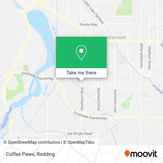 Coffee Paws map