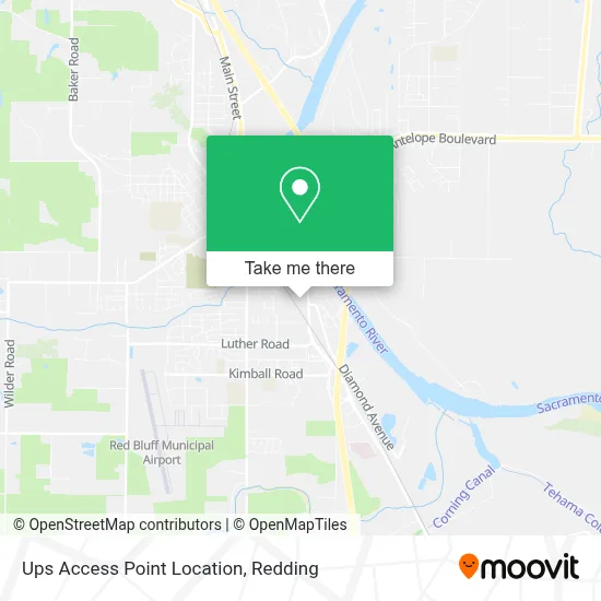 Ups Access Point Location map