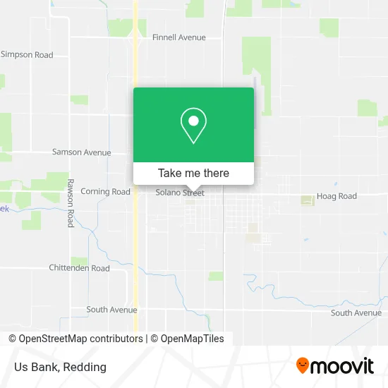 Us Bank map