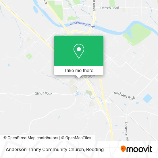 Anderson Trinity Community Church map