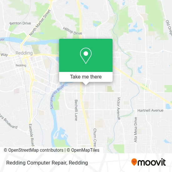 Redding Computer Repair map